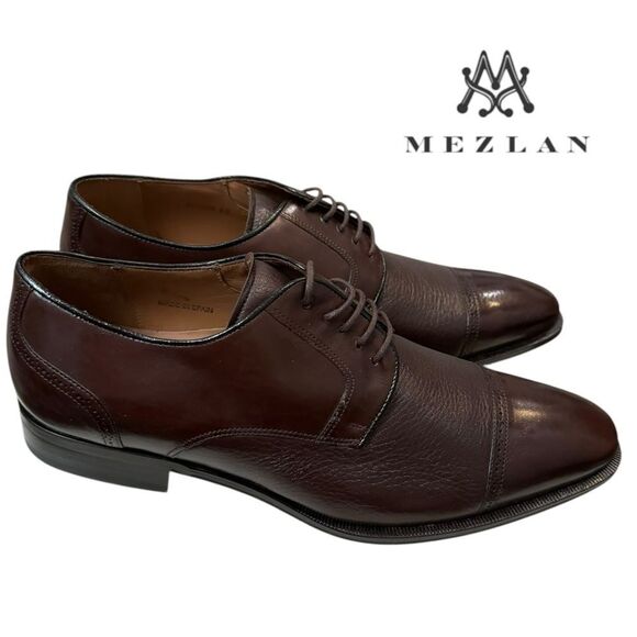 New Mezlan E6827 Brown Leather Men\'s Oxford Lace-up Dress Shoes 10 main image 5